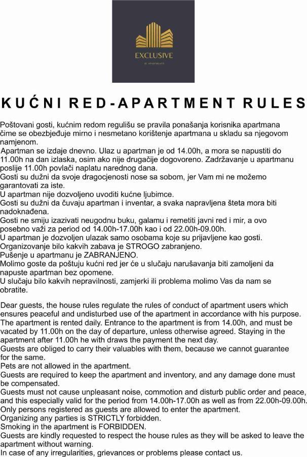 Exclusive Bl Apartments Banja Luka Esterno foto